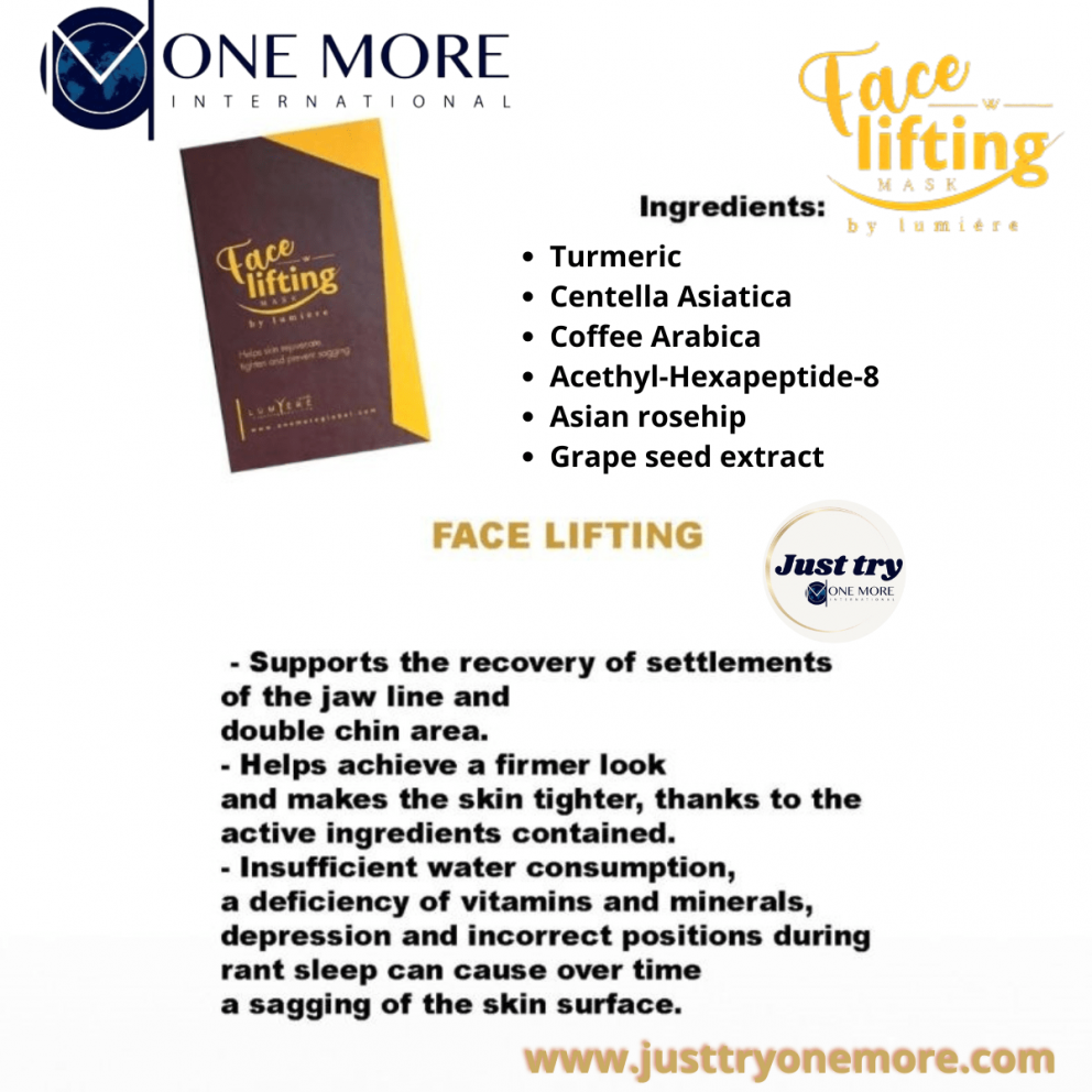 Face Lifting Mask by Lumiere - Just try ONE MORE